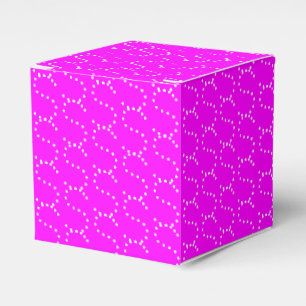 Anpassa w/Initial, Vit Brev, magentans rosa Presentaskar