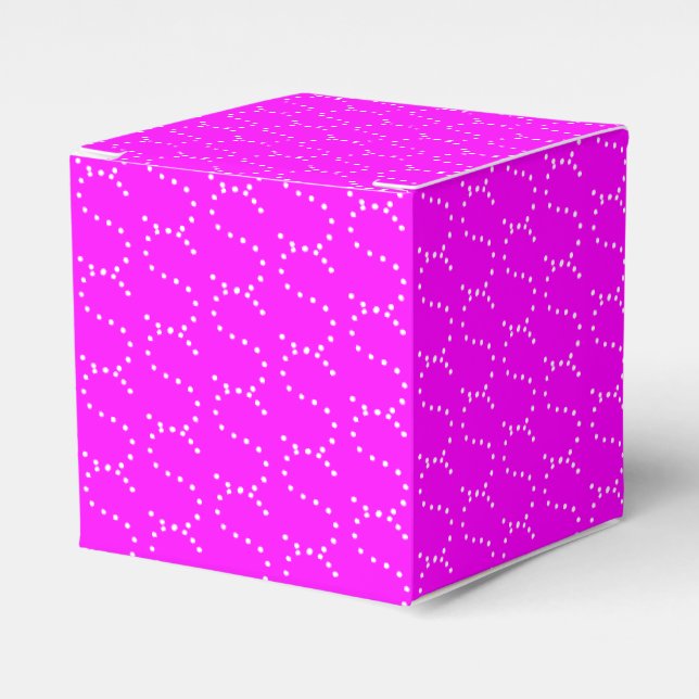 Anpassa w/Initial, Vit Brev, magentans rosa Presentaskar (Framsidan Sidan)