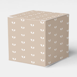 Anpassa w/nummer, inledande beige beige beige vit presentaskar