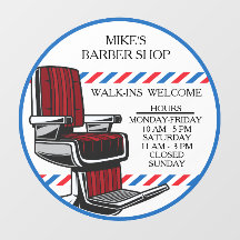 Anpassa Walk Ins Välkommen Barber-ordförandeländer