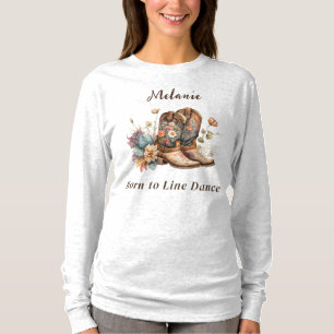 Anpassa Western Boho Line Dancing T Shirt
