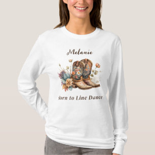 Anpassa Western Boho Line Dancing T Shirt