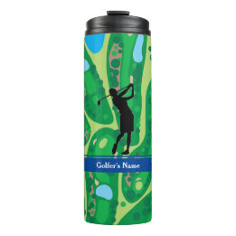 Anpassa Woman Golfer Thermal Tumbler