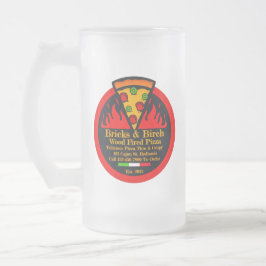 Anpassa Wood Fired Pizza Restaurang Promo Frostat Ölglas