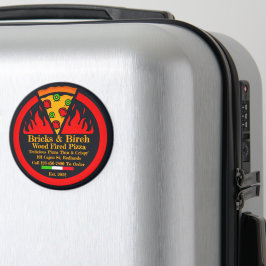 Anpassa Wood Fired Pizza Restaurang Promo Magnet