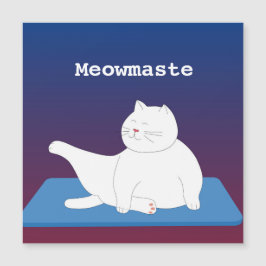 Anpassa Yoga Cat Magnetic Card