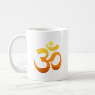 Anpassa Yoga Om Mantra Guld Sol-meditationen Kaffemugg