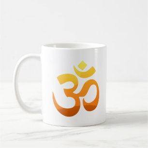 Anpassa Yoga Om Mantra Symbol Meditation Fitness Kaffemugg