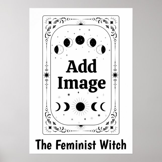 Anpassa Zodiac Tarot Feministisk Present Häxkonst  Poster (Framsidan)