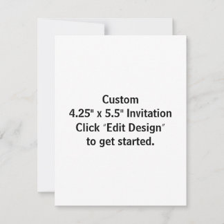 Anpassad 10,8 cm x 14 cm platt invitationskort inbjudningar
