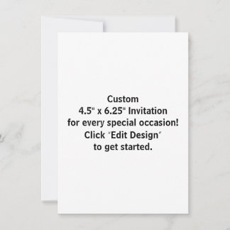 Anpassad 11,4 cm x 15,9 cm platt invitationskort inbjudningar