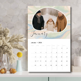 Anpassad 12-månaders fotokalender – Present till f Kalender