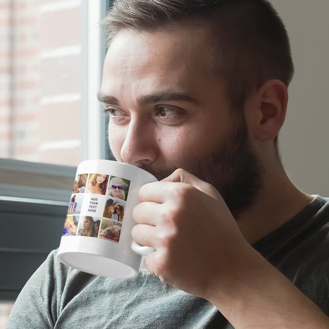Anpassad 16 Fotoskollage Kaffemugg (Skapare uppladdad)