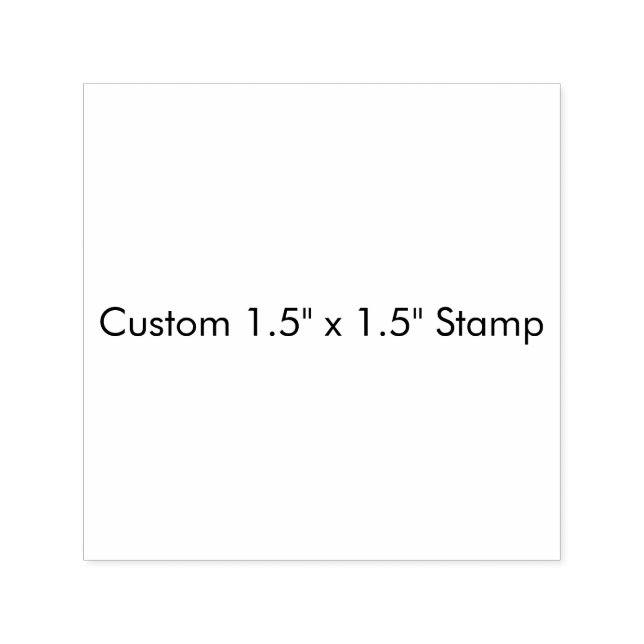 Anpassad 1,5" x 1,5" stämpel (Design)