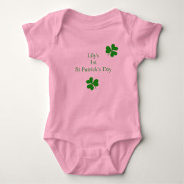 Anpassad 1:a St. Patrick's Day Lucky Shamrock T Shirt