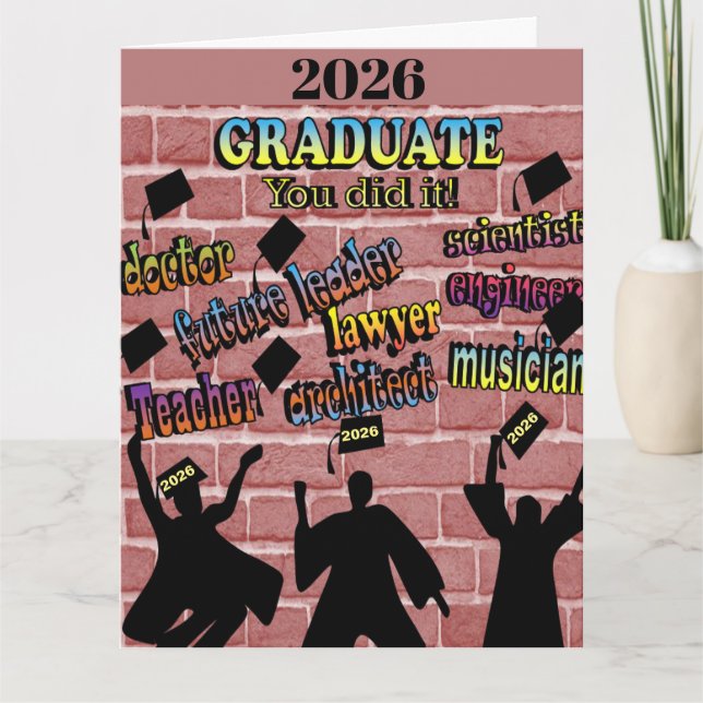 Anpassad 2026 Du Klarade Det Examen Kort (Framsida)