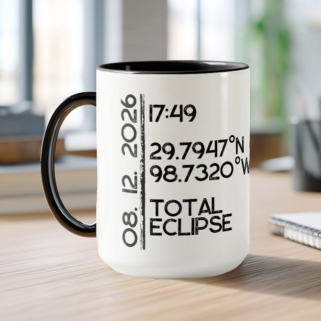Anpassad 2026 Eclipse Mugg (Custom Eclipse Coffee Mug)