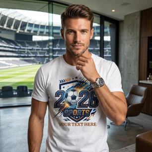 Anpassad 2026 Fotbollsmästerskap T Shirt