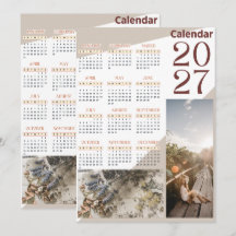 Anpassad 2027 Personlig Bild Väggkalender