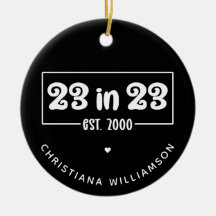 Anpassad 23-årspresent 23 av 23 Est 2000