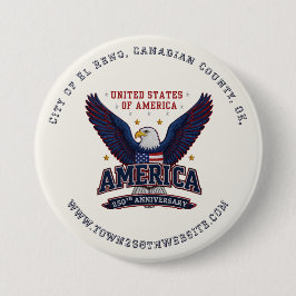 Anpassad 250-årsjubileumspromo för staden knapp