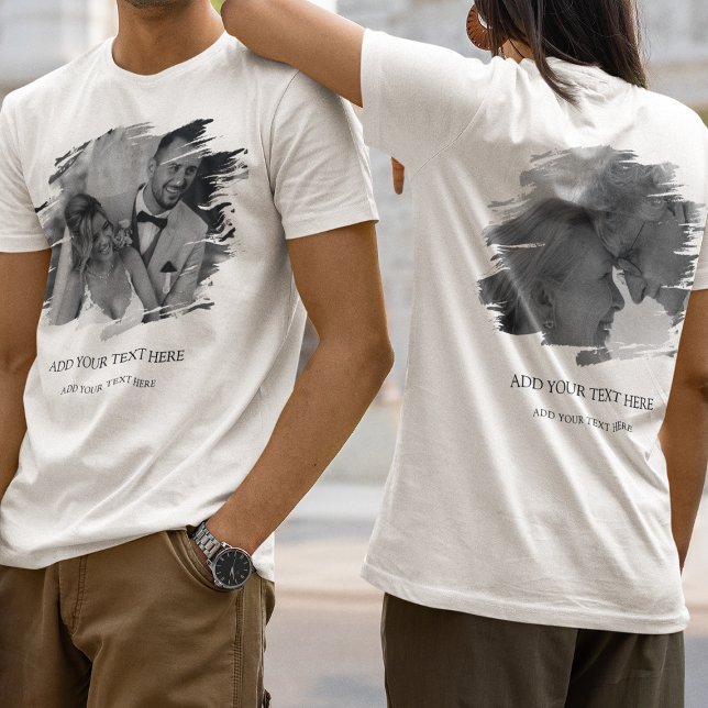 Anpassad 2 Borstad Effekt Foto  T Shirt (Skapare uppladdad)