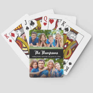 Anpassad 2 Foto Skapa Minnen Familj Casinokort