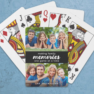 Anpassad 2 Foto Skapa Minnen Familj Casinokort