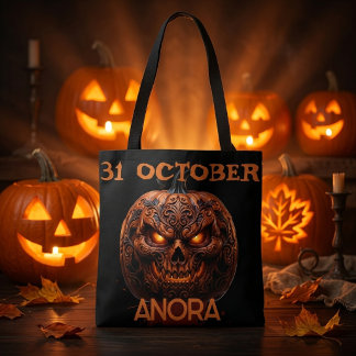 Anpassad 31 Oktober Skräckpumpa Halloween-handelsv Tygkasse