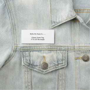 Anpassad 3X1.2 Namnskylt Enkel Ren Modern Stil Namnbricka