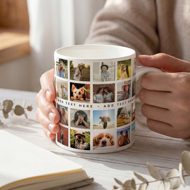 Anpassad 40 x fotokollage & textpresent kaffemugg (Skapare uppladdad)