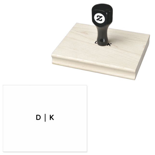 Anpassad 4" x 5" gummistämpel stämpel (Stämplad)