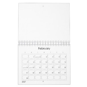 Anpassad 5,5" L x 7" B Modern Test Kalender