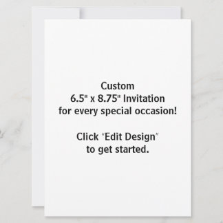 Anpassad 5,5" x 7,5" platt invitationskort inbjudningar