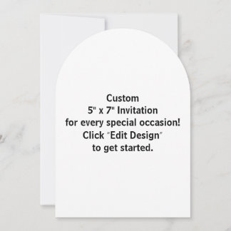 Anpassad 5" x 7" platt invitationskort inbjudningar
