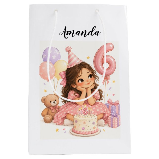 anpassad 6-årsdag tjej (Framsidan)