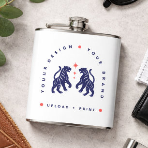 Anpassad 6oz Flask Din Personliga Designuppladdn Fickplunta