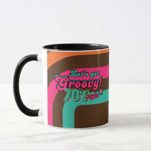 Anpassad 70-tals Retro Disco Födelsedags Boogie Gr Mugg