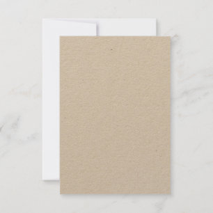 Anpassad 8,9 cm x 12,7 cm Kraft Miljövänlig Mat Inbjudningar