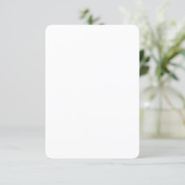 Anpassad 8,9 cm x 12,7 cm rundad halvblank hög kva inbjudningar