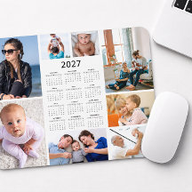 Anpassad 8 Fotos Kollage 2027 Kalender Musmatta