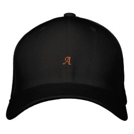 Anpassad "A"-monogram Zapf Chancery teckensnitt-mö Broderad Keps