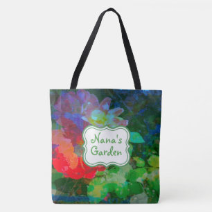 Anpassad Abstract Rose Garden Tygkasse