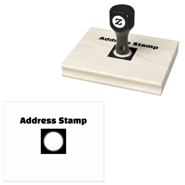 Anpassad adressstämpel Jet Black-färgade kuvert bl Stämpel (Stämplad)