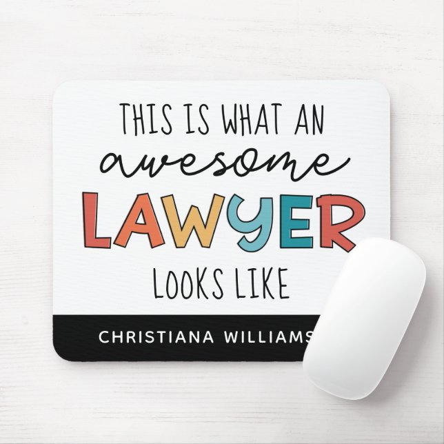 Anpassad advokat | Jurist | Fantastisk advokat Musmatta (Med mus)