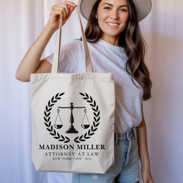 Anpassad advokatväska, ny jurist examenspresent tygkasse (Law school graduation gift, Gift for attorney lawyer, Birthday gift for lawyer, New job attorney bag)