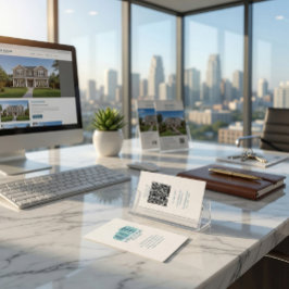 Anpassad affärs-/visitkort för fastighetsmäklare m visitkort