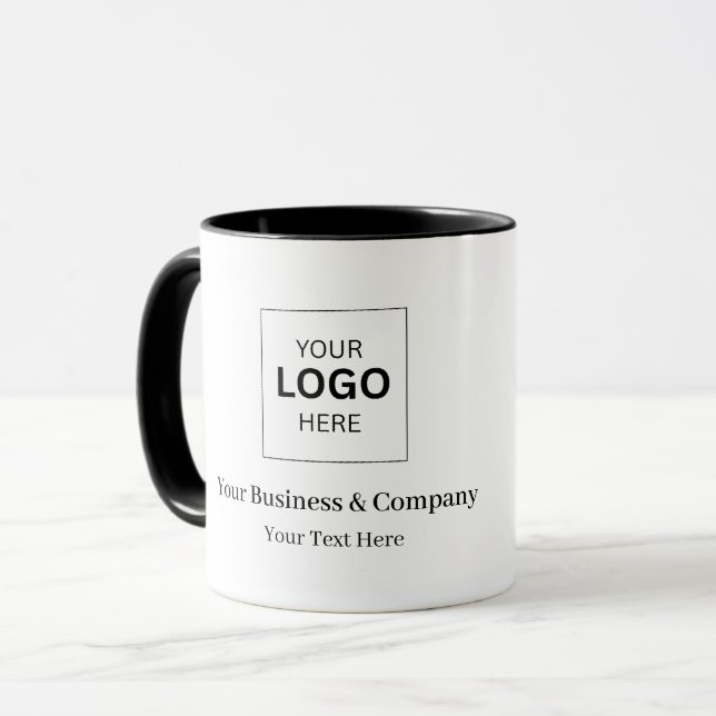 Anpassad affärslogotypmall mugg (Framsida vänster)