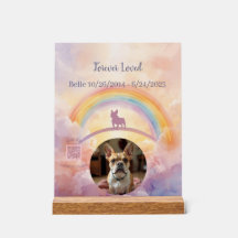 Anpassad akrylskylt för att hedra fransk bulldogg