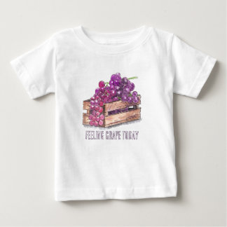 Anpassad akvarell Druvor Frukt Puns Estetisk T-Shi T Shirt
